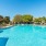 a pool with a slide