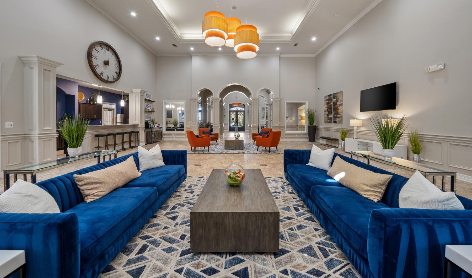 Find your perfect fit at Bristol Heights a living room with blue couches